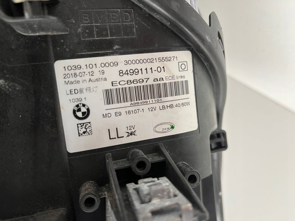 Frontscheinwerfer BMW 5 G31 G30 8499111-01 LED Links Scheinwerfer Headlight SCH2221320768ea