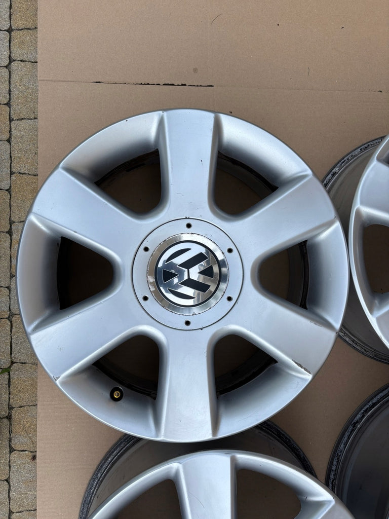 4x Alufelge 16 Zoll 6.5" 5x112 50ET 1T0601025C Skoda Golf V Touran Rim Wheel FEL3932983560yg