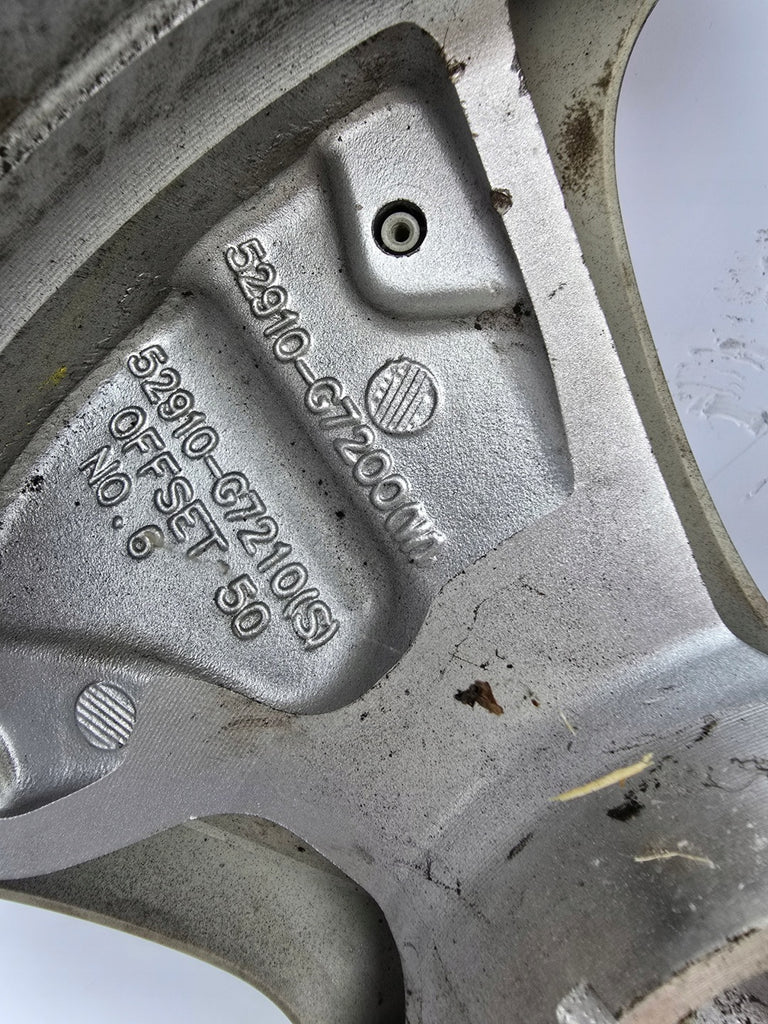 1x Alufelge 16 Zoll 6.5" 5x114.3 50ET Glanz Silber 52910-G7200 Hyundai Ioniq Mg FEL1193528751rn