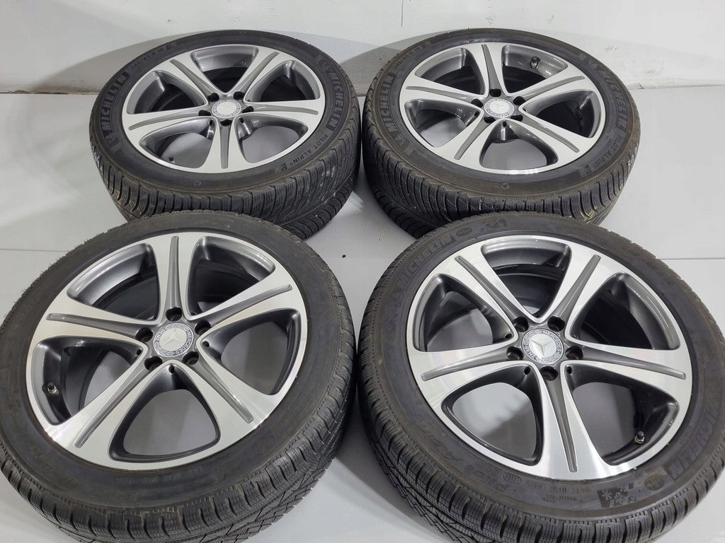 4x Alufelge 18 Zoll 8.0" 5x112 43ET Schwarz A2134011400 Mercedes-Benz Rim Wheel FEL4717754742ug