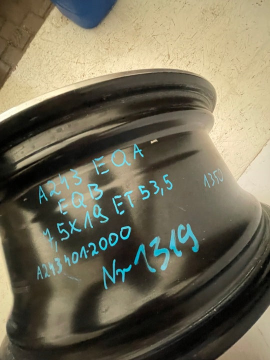 1x Alufelge 19 Zoll 7.5" 5x112 53 5ET A2434012000 Mercedes-Benz Eqa Rim Wheel FEL1620342512ay