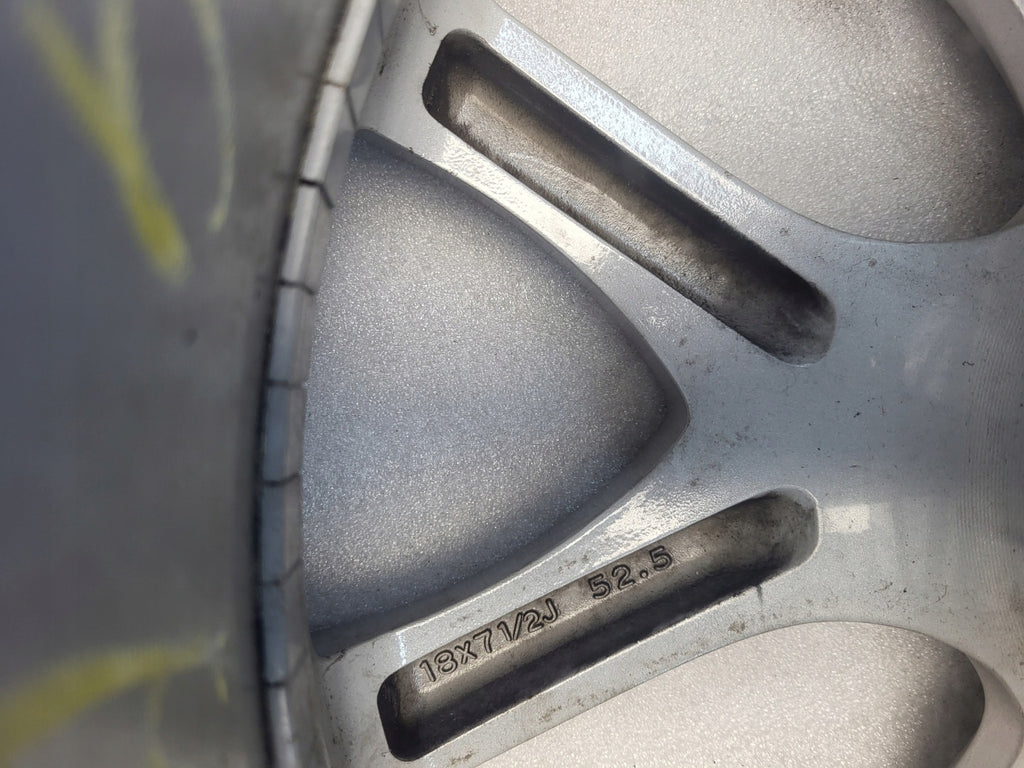 1x Alufelge 18 Zoll 7.5" 5x114.3 52 5ET Glanz Silber 9965187580 Mazda 3 FEL6151765329fw