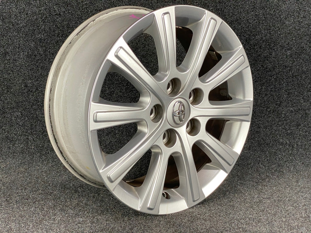 1x Alufelge 16 Zoll 6.5" 5x114.3 45ET PZ49P-E0673 Toyota Avensis Rim Wheel