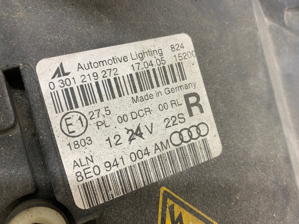 Frontscheinwerfer Audi A4 B7 8E0941004AM Xenon Rechts Scheinwerfer Headlight