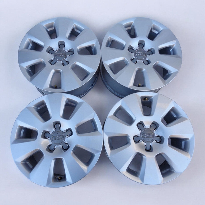 4x Alufelge 16 Zoll 7.5" 5x112 37ET Glanz Silber 4G0601025 Audi A6 Rim Wheel