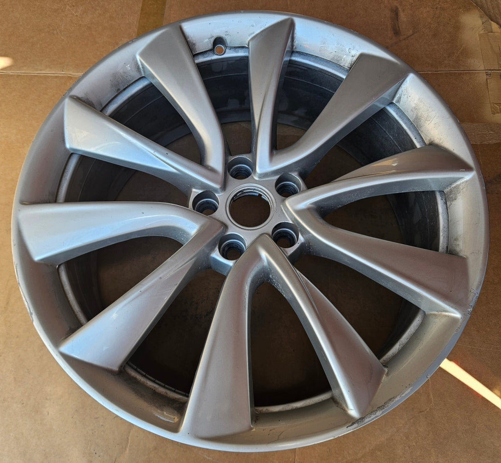 1x Alufelge 19 Zoll 8.5" 5x114.3 35ET Glanz Silber 1044227-00-D Tesla Model 3 FEL1950672401rh