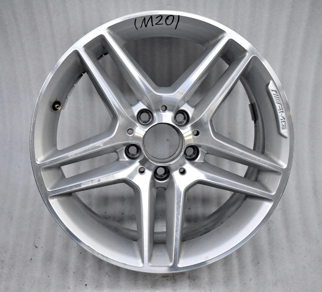 1x Alufelge 17 Zoll 8.5" 5x112 58ET Glanz Silber A2044019702 Mercedes-Benz W204 FEL6112691900fw