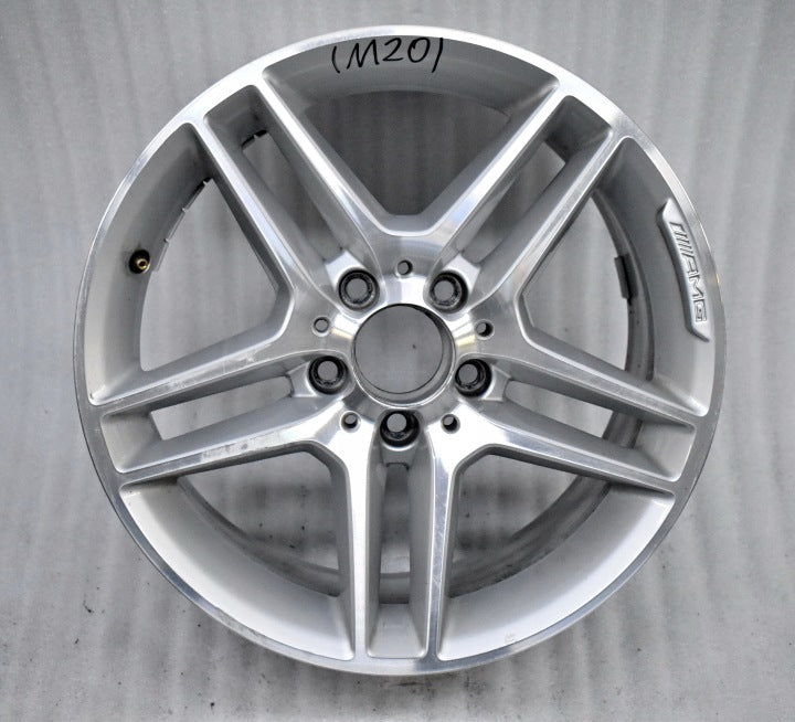 1x Alufelge 17 Zoll 8.5" 5x112 58ET Glanz Silber A2044019702 Mercedes-Benz W204 FEL6465603771if