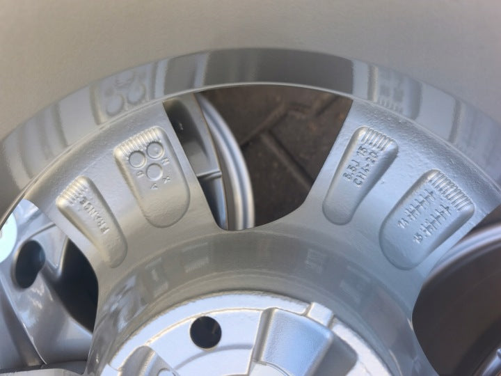 4x Alufelge 15 Zoll 6.5" 4x108 20ET Glanz Silber Opel Crossland 2008 I Rim Wheel FEL9455041850gr