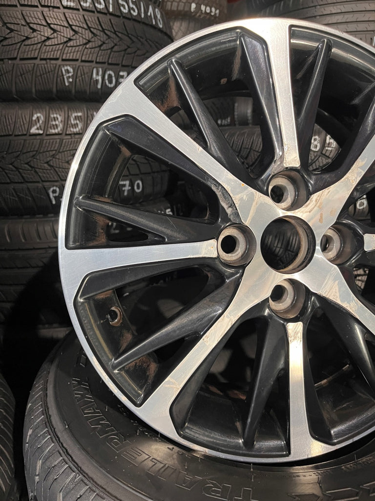 1x Alufelge 15 Zoll 5.0" 4x100 39ET Glanz Schwarz 426110DJ10 Toyota Aygo FEL5010872398wi