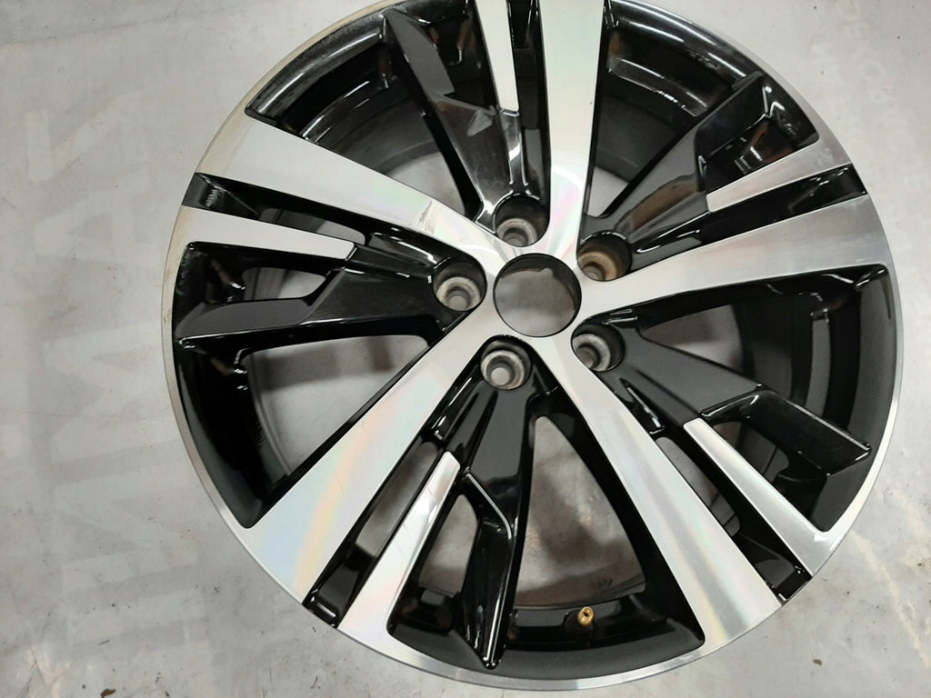 1x Alufelge 18 Zoll 7.5" 5x108 49ET Glanz Schwarz 9809687377 Peugeot Ii FEL5283414217di