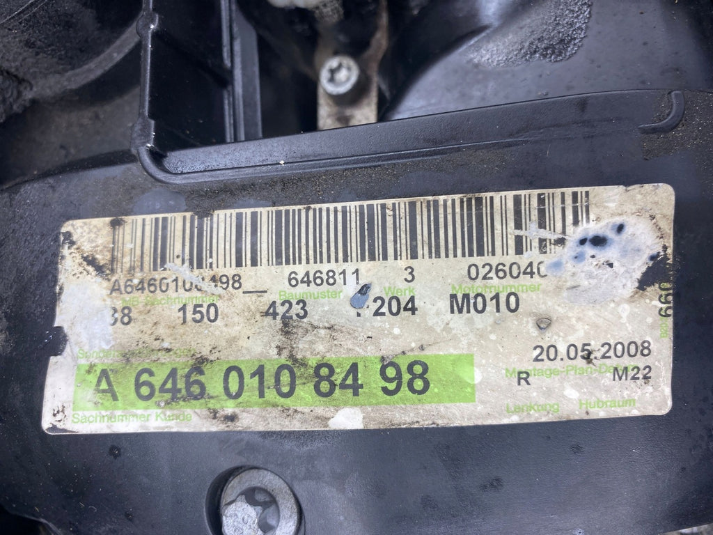 Motor Mercedes-Benz W204 646811 2.2 CDI 136TKm 2008 Diesel Engine Komplett