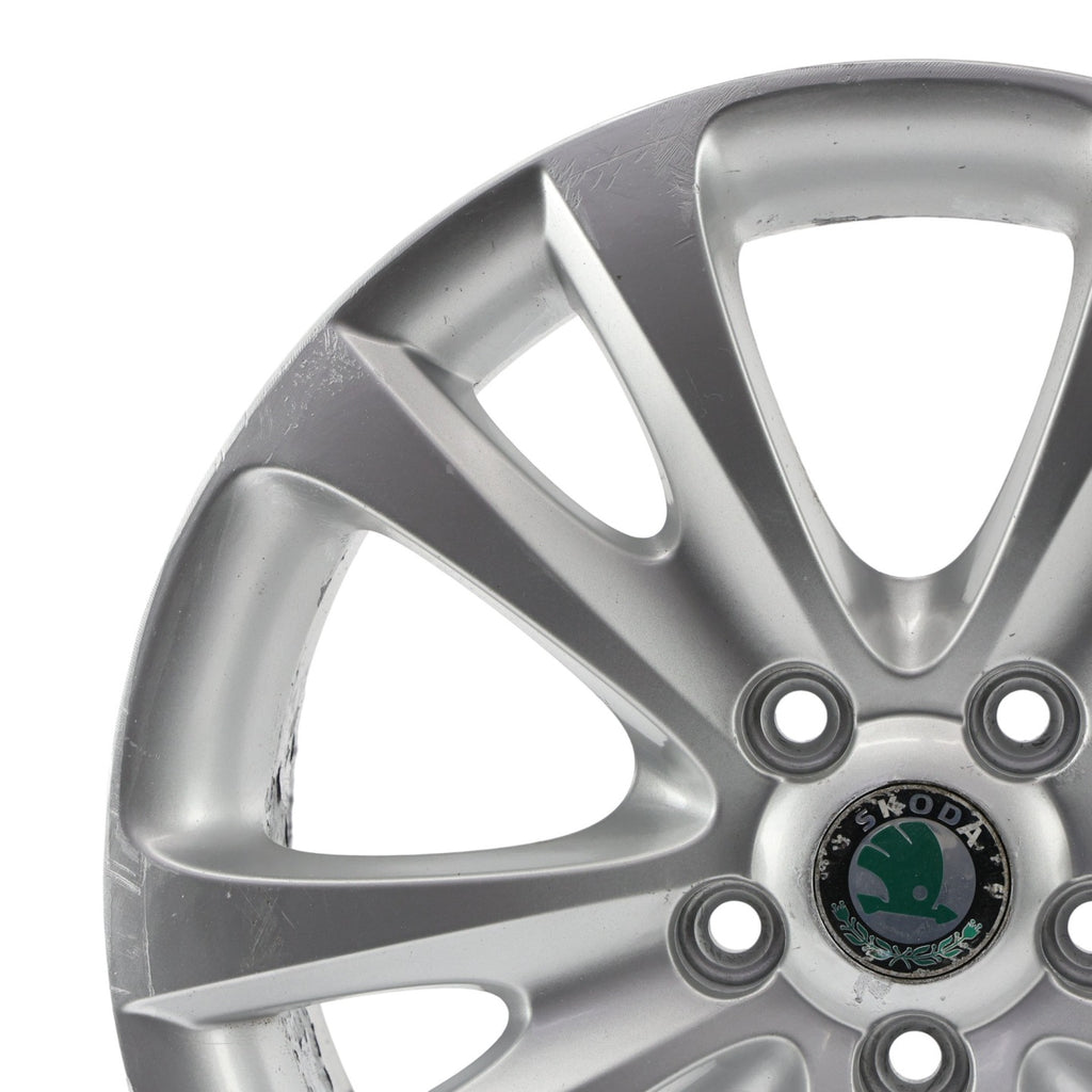 1x Alufelge 17 Zoll 7.5" 5x112 49ET Glanz Silber 3T0601025D Skoda Superb FEL6441346413xo