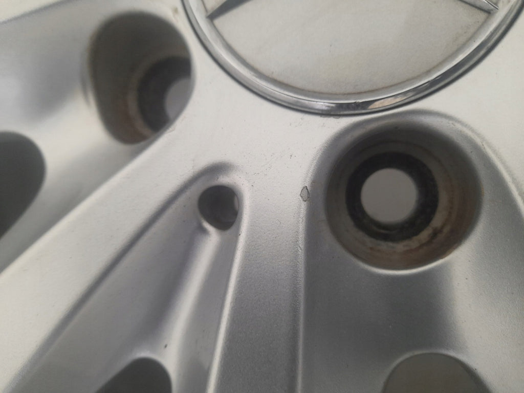 1x Alufelge 16 Zoll 6.5" 5x112 49ET Glanz Silber A2464010202 Mercedes-Benz FEL1914383000cr