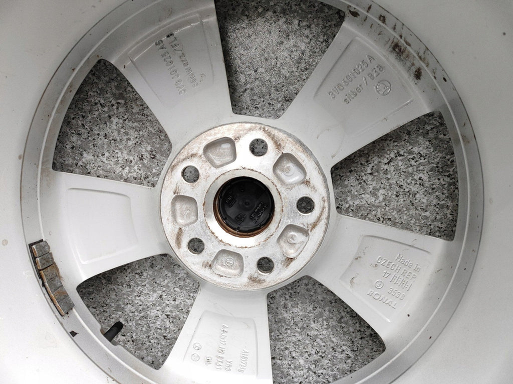 4x Alufelge 17 Zoll 7.5" 5x112 41ET Glanz 3V0601025A Seat III Superb Rim Wheel FEL9146801587nj