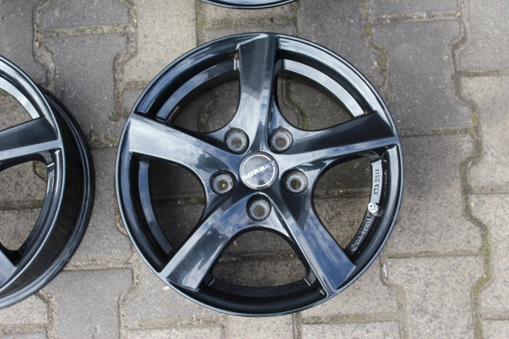 4x Alufelge 15 Zoll 5.5" 5x112 46ET Glanz Schwarz Audi I Rim Wheel FEL8452208896gk