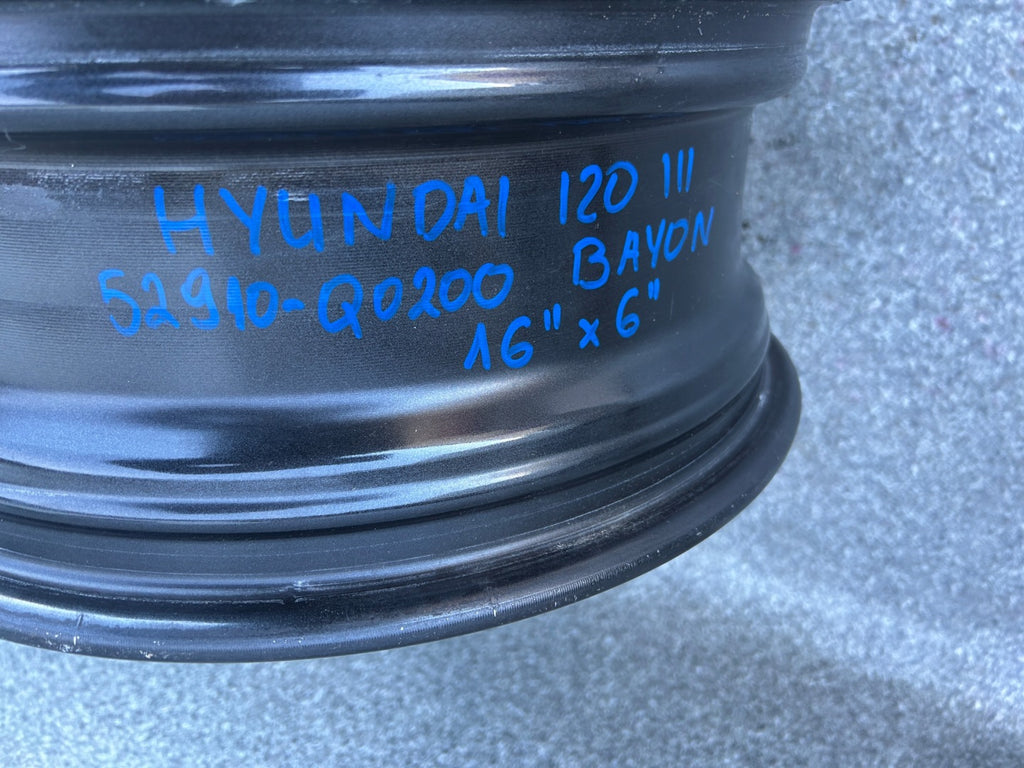 1x Alufelge 16 Zoll 6.0" 4x100 52910-Q0200 Hyundai I20 Iii Rim Wheel FEL3636140571ro