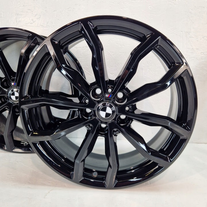 4x Alufelge 18 Zoll 6.5" 5x112 41ET Glanz Schwarz 6877550 BMW Rim Wheel FEL6337994266cf