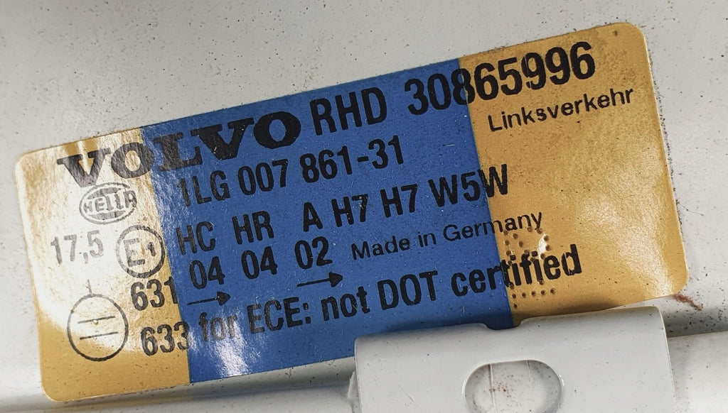 Frontscheinwerfer Volvo V40 30865996 Links Scheinwerfer Headlight SCH3786684301ro
