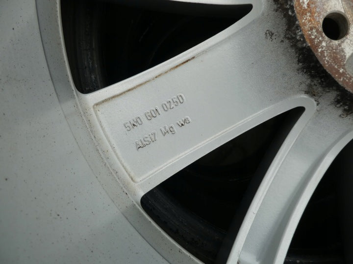 4x Alufelge 18 Zoll 7.0" 5x112 43ET Glanz Silber 5N0601025D VW Rim Wheel FEL7075486830le