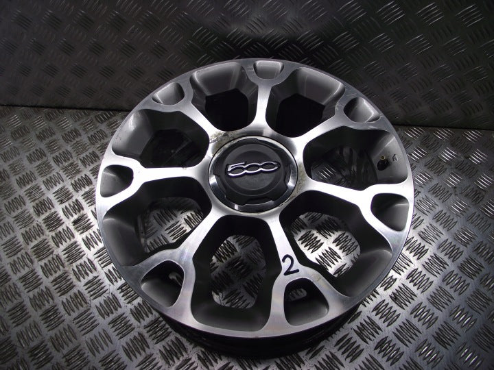 1x Alufelge 17 Zoll 7.0" 5x98 41ET Matt Schwarz 735579512 Fiat 1 500l Rim Wheel FEL1190536511gc