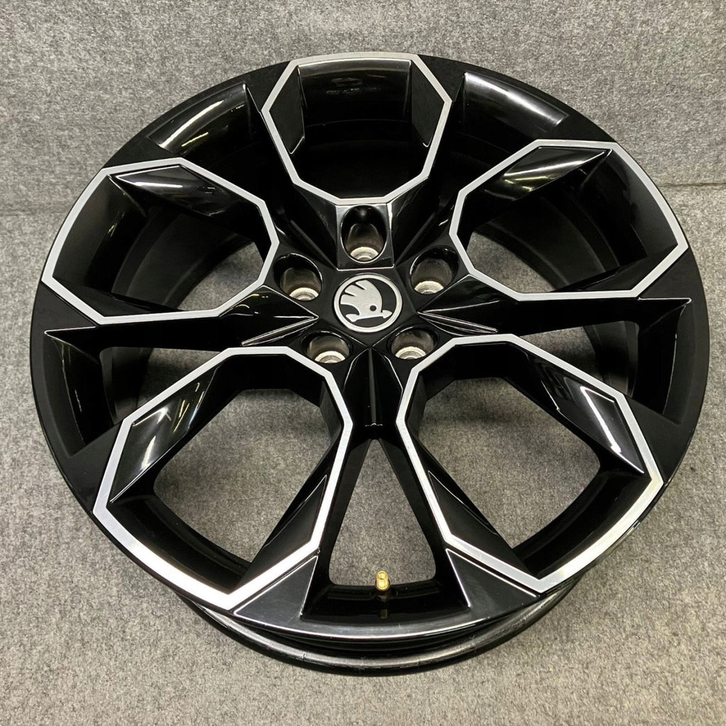 1x Alufelge 19 Zoll 7.5" 5x112 51ET Glanz Schwarz 5E0601025BD Skoda Octavia I FEL1865320387fe