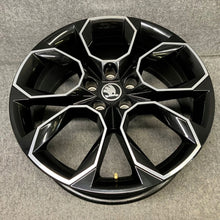 Load image into Gallery viewer, 1x Alufelge 19 Zoll 7.5" 5x112 51ET Glanz Schwarz 5E0601025BD Skoda Octavia I FEL1865320387fe