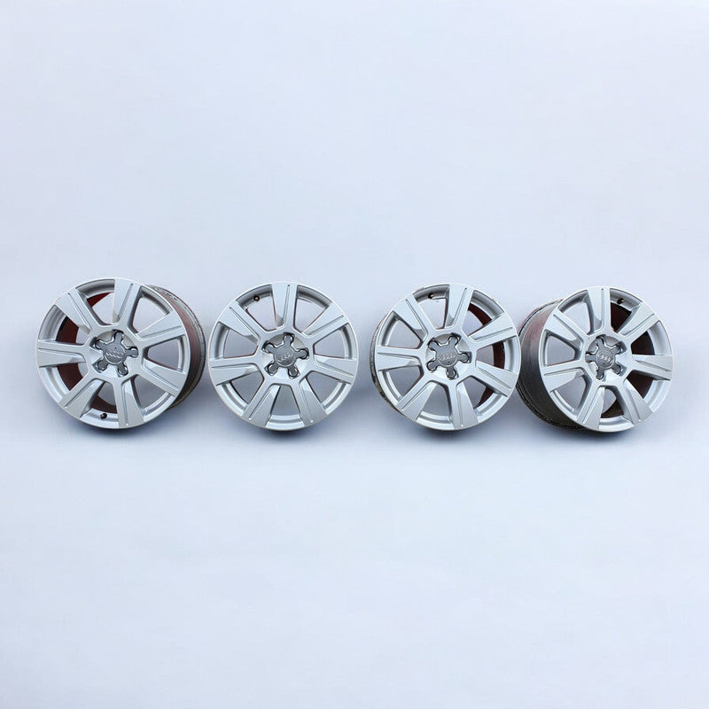 4x Alufelge 17 Zoll 7.0" 5x112 42ET Glanz Silber 4F601025CG Audi Rim Wheel