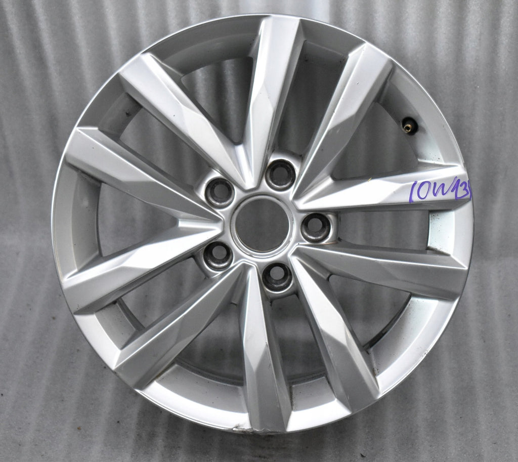 1x Alufelge 16 Zoll 6.5" 5x112 48ET Glanz Silber 5TA601025 VW Touran Rim Wheel