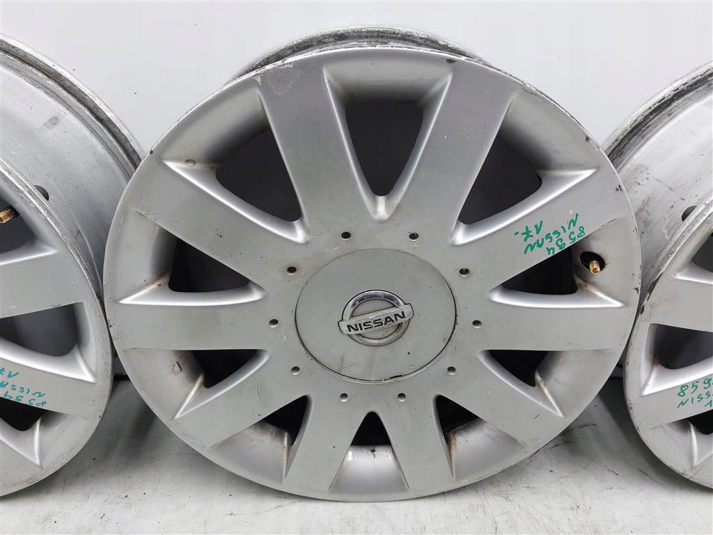 4x Alufelge 17 Zoll 7.0" 5x114.3 Silber Nissan Primera P12 Rim Wheel FEL4401280982zv