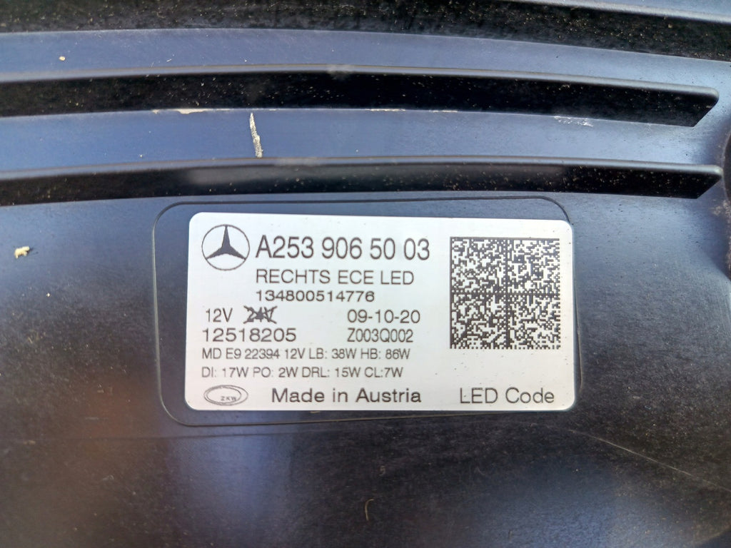 Frontscheinwerfer Mercedes-Benz Glc A2539065003 LED Rechts Headlight SCH7400413349yr