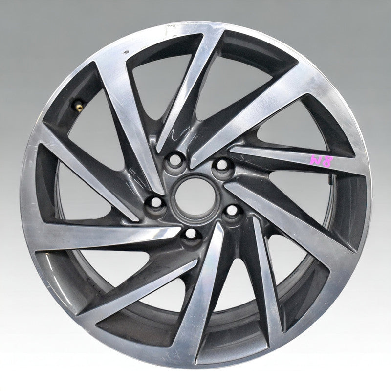 1x Alufelge 17 Zoll 7.0" 5x112 40ET Glanz Grau 5NA601025P Mg Tiguan Rim Wheel