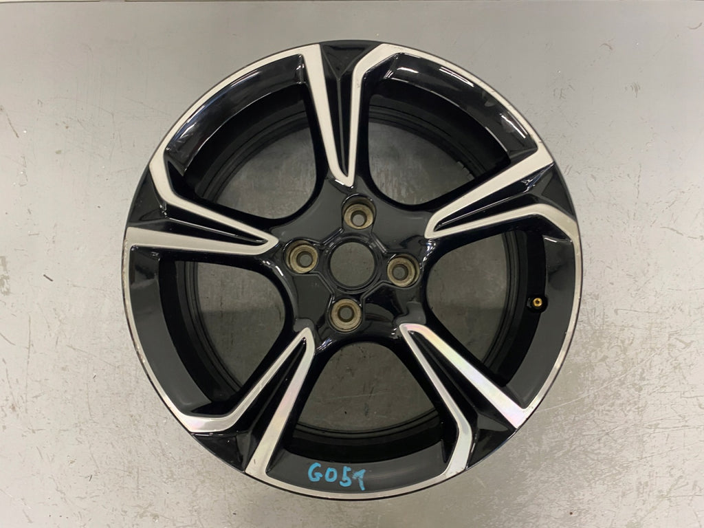 1x Alufelge 17 Zoll 7.0" 4x108 38ET Glanz Schwarz 39182183 Opel Corsa F FEL7756430098yv