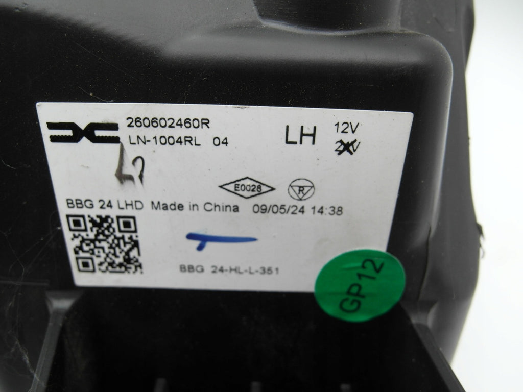 Frontscheinwerfer Dacia Spring 260602460R Ein Stück (Rechts oder Links)