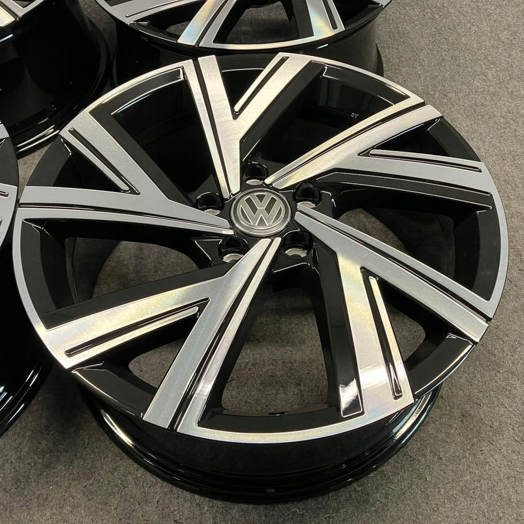 4x Alufelge 18 Zoll 7.5" 5x112 51ET Glanz Schwarz 5H0601025 VW Golf Viii FEL5999763379hs