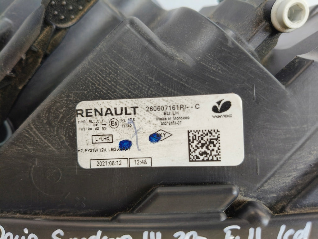 Frontscheinwerfer Dacia Sandero III Logan Jogger 260607161R Full LED Links SCH9671642035ef