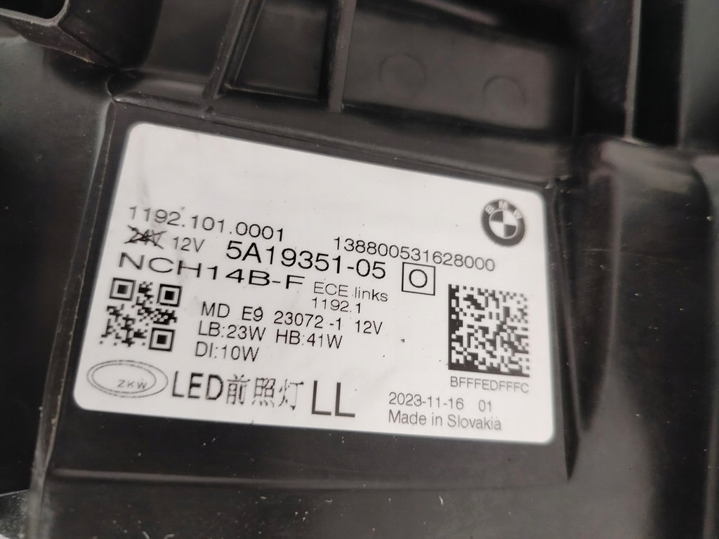 Frontscheinwerfer BMW G22 G23 G26 5A19351-05 Full LED Links Headlight SCH9003109118lx