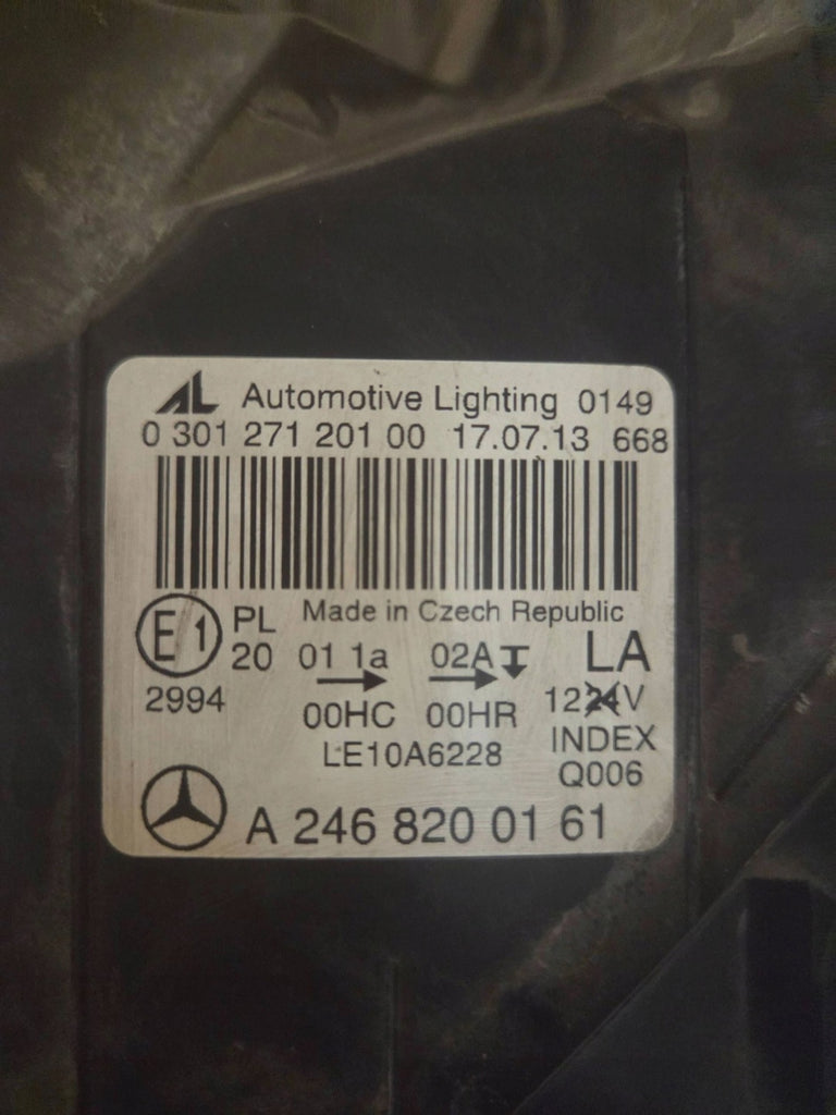 Frontscheinwerfer Mercedes-Benz W246 A2468200261 Ein Satz Scheinwerfer Headlight SCH8489763381xu
