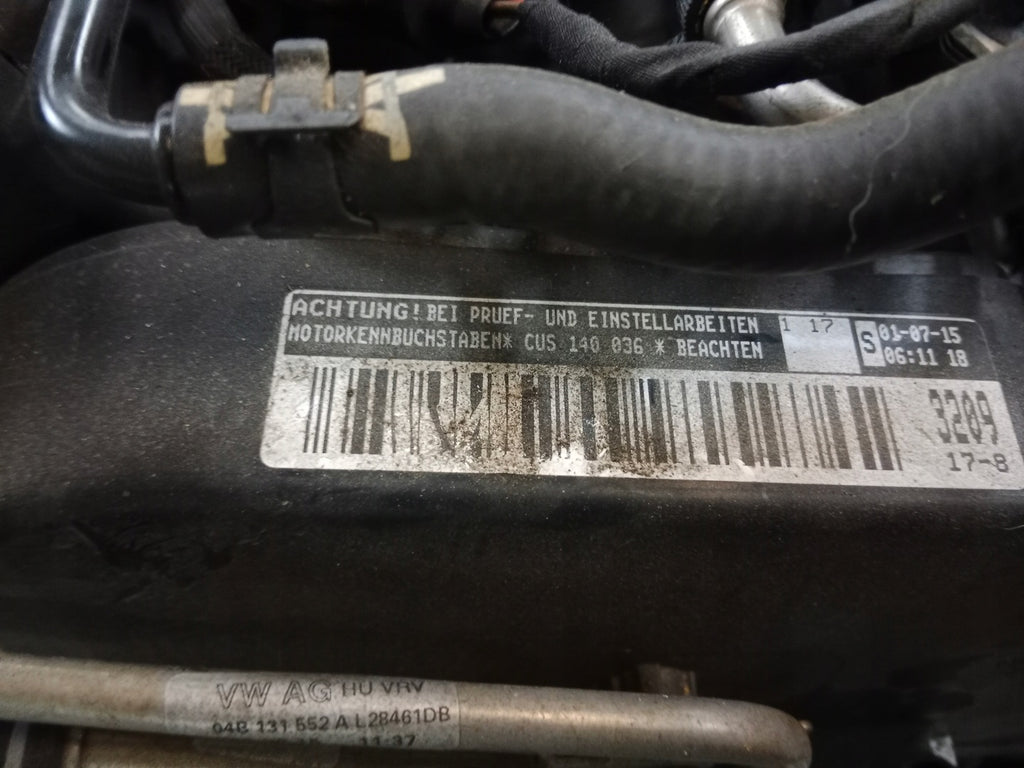 Motor VW Polo CUS 1.4 TDI 66kW Diesel Engine Unkomplett