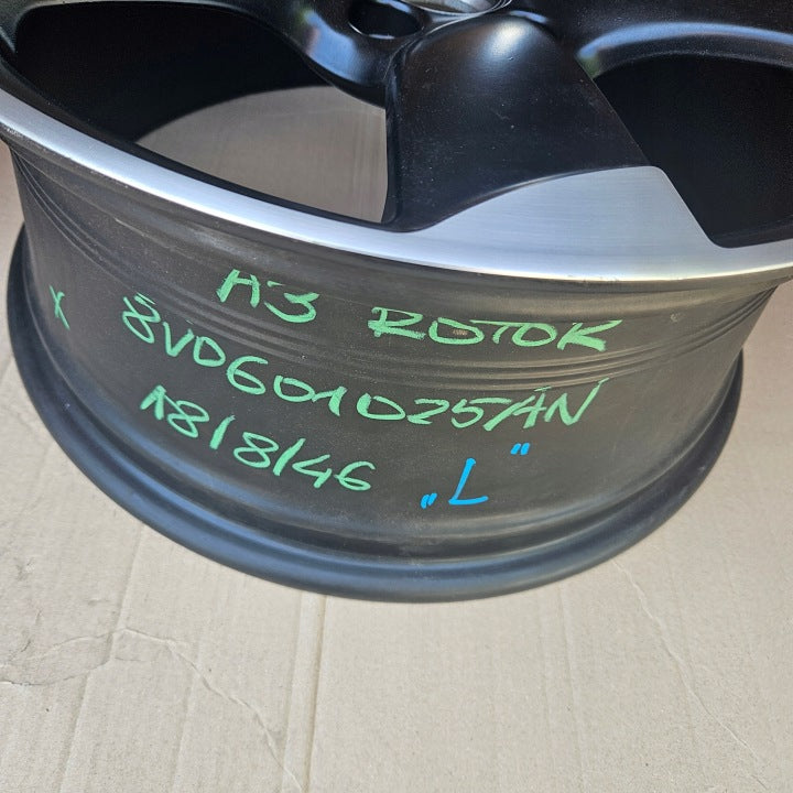 1x Alufelge 18 Zoll 8.0" 5x112 46ET Matt Schwarz 8V0601025AN Audi A3 Rim Wheel FEL9033519055cf