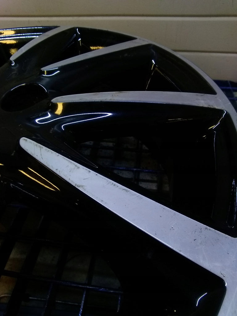 1x Alufelge 15 Zoll 4.5" 4x100 35ET Glanz Schwarz PW457-0H003 Toyota Aygo