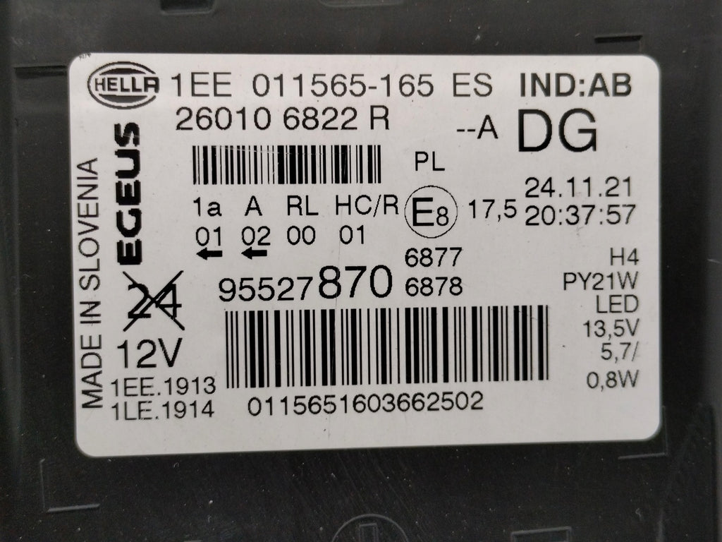 Frontscheinwerfer Opel Vivaro B 95527870 FALSE Scheinwerfer Headlight SCH5284151424pf