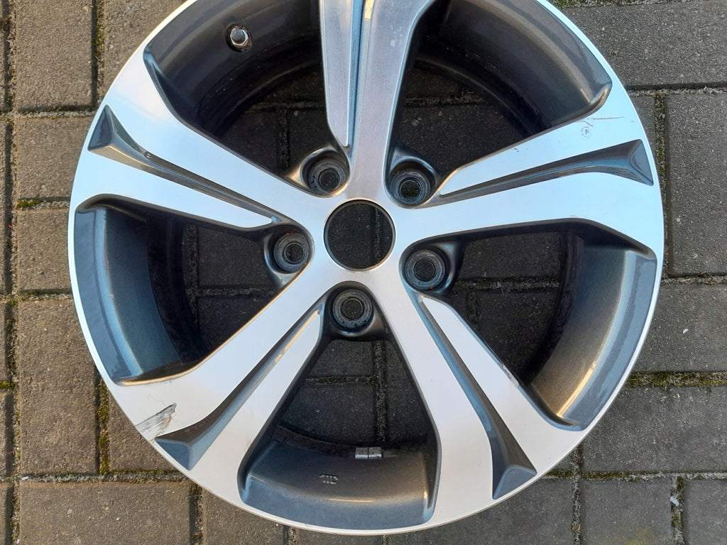 1x Alufelge 16 Zoll 6.5" 5x114.3 40ET Glanz Schwarz Nissan Qashqai I Primera P12 FEL5723140038te