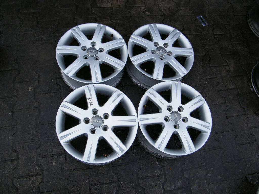 1x Alufelge 16 Zoll 6.0" 5x112 50ET Glanz Silber 8T0601025B Audi Rim Wheel