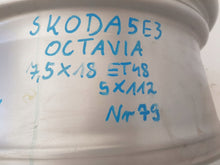 Laden Sie das Bild in den Galerie-Viewer, 1x Alufelge 18 Zoll 7.5" 5x112 48ET Glanz Graphit 5E3601025J Mg Octavia 5e3 FEL2953502364px