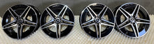 Load image into Gallery viewer, 4x Alufelge 18 Zoll 7.5" 5x112 40ET Glanz Schwarz A2064011700 Mercedes-Benz Amg FEL7161110171te