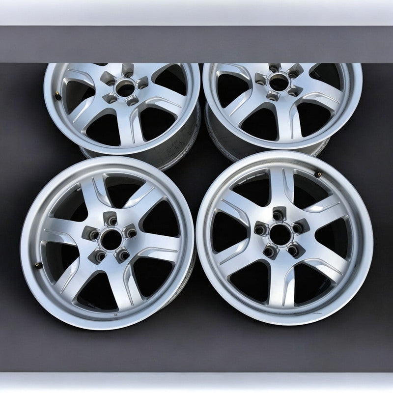 4x Alufelge 17 Zoll 7.5" 5x112 28ET Glanz Silber 8T0601025 Audi Rim Wheel