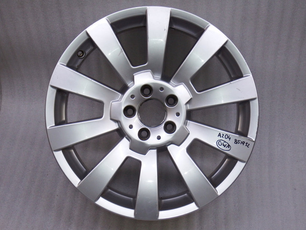 1x Alufelge 19 Zoll 8.5" 5x112 52ET Glanz Silber A2044012102 Mercedes-Benz FEL4091754432lu