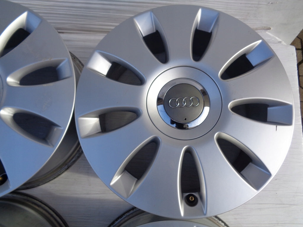 1x Alufelge 16 Zoll 6.5" 5x112 50ET Glanz Silber 8P0601025AA Audi A3 Rim Wheel