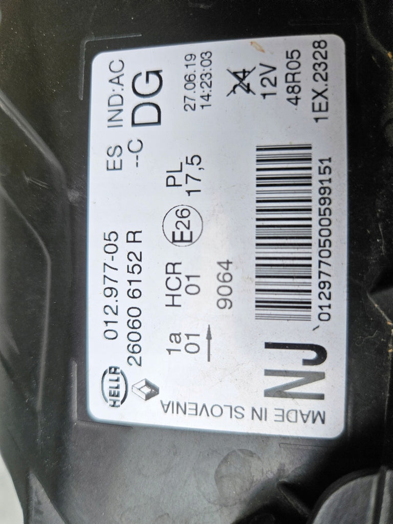 Frontscheinwerfer Renault Captur 260606152R LED Links Scheinwerfer Headlight SCH1263311304tr